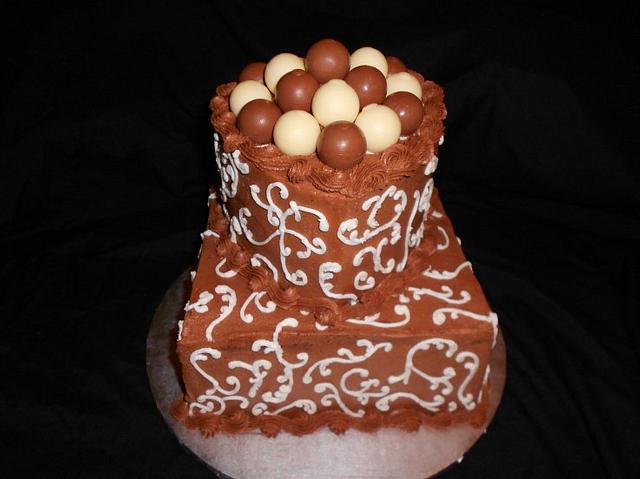 Chocolate Lovers Engagement Cake