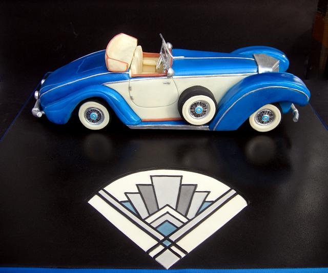 1920s vintage car cake
