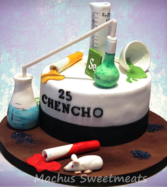 Tarta de química, Cake chemical - Cake by Machus - CakesDecor