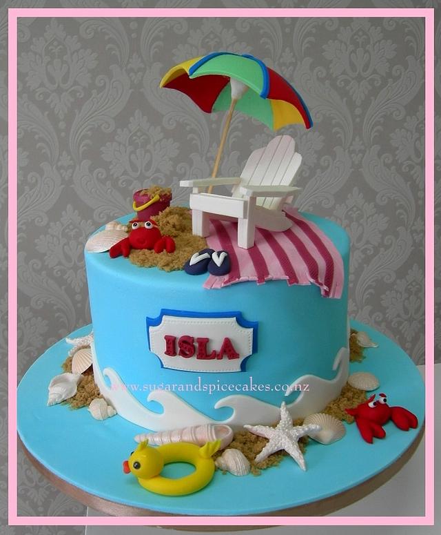 Summer at the Beach - Decorated Cake by - CakesDecor