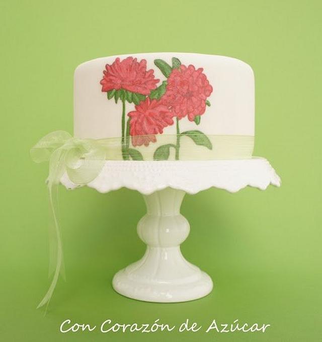 Step by Step How to Paint on Fondant Paso a Paso Como CakesDecor