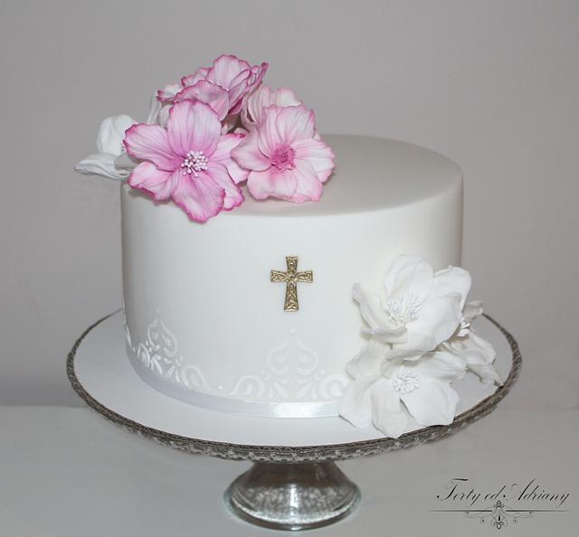 First holy communion cake - Decorated Cake by Adriana12 - CakesDecor