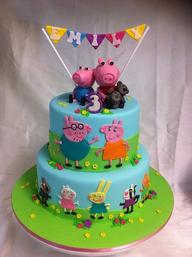 Peppa Pig and Friends - Decorated Cake by Mardie Makes - CakesDecor