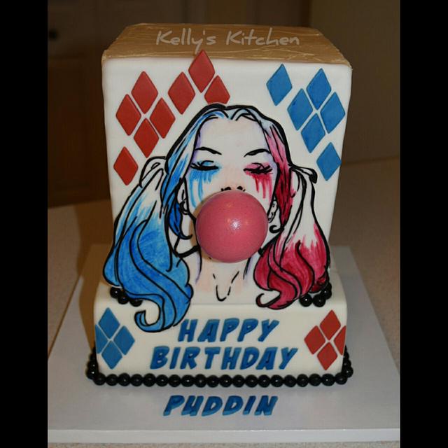 Harley Quinn Birthday Cake