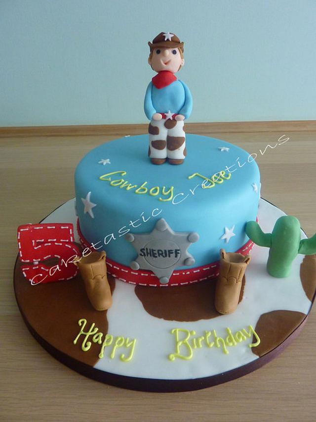 Cowboy Birthday Cake - Decorated Cake by Caketastic - CakesDecor