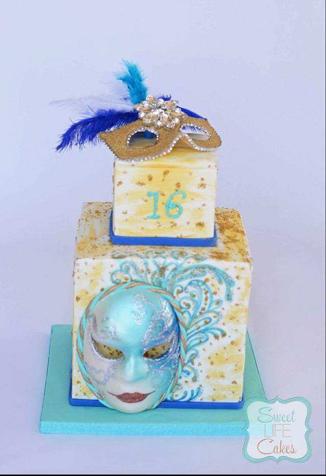 "Masquerade Temptress" - Decorated Cake by Kellie Grant - CakesDecor