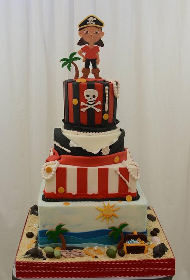 Pirate Themed Cake Decorated Cake By Sugarpixy CakesDecor   I02yklve7h1twzimq2yg 