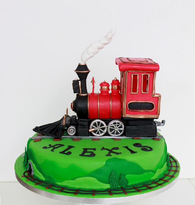 Choo Choo Steam Engine Train Cake By Artym Cakesdecor