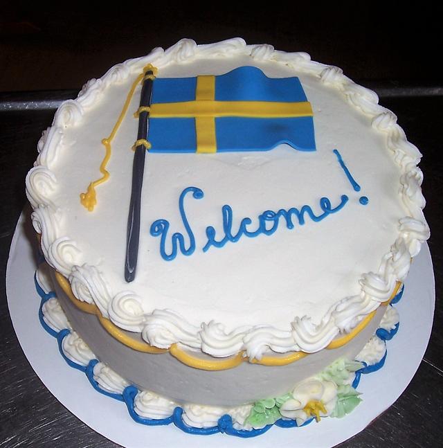 Premium Photo | Swedish birthday cake