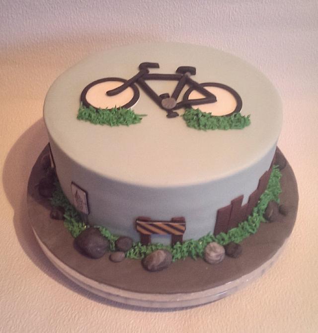 Amazon.com: Bicycle Cake Toppers Bicycle 30th Birthday Decoration with Gold  30 for Bicycle Themed Birthday Party : Grocery & Gourmet Food