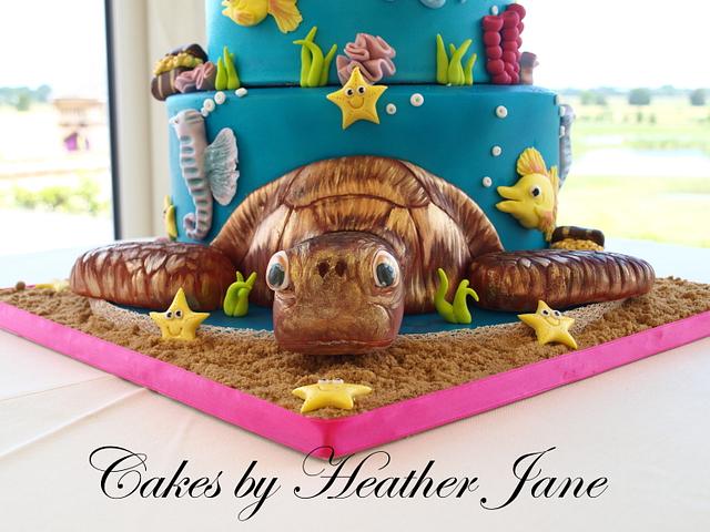 Under the Sea wedding cake - Cake by Cakes By Heather - CakesDecor