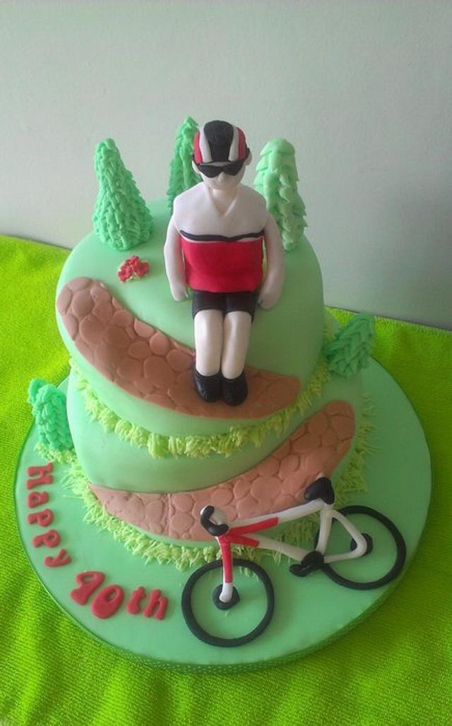 mountain bike cake - Cake by Amy - CakesDecor