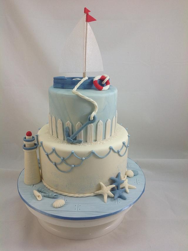 Sailing boat - Decorated Cake by Kake Krumbs - CakesDecor