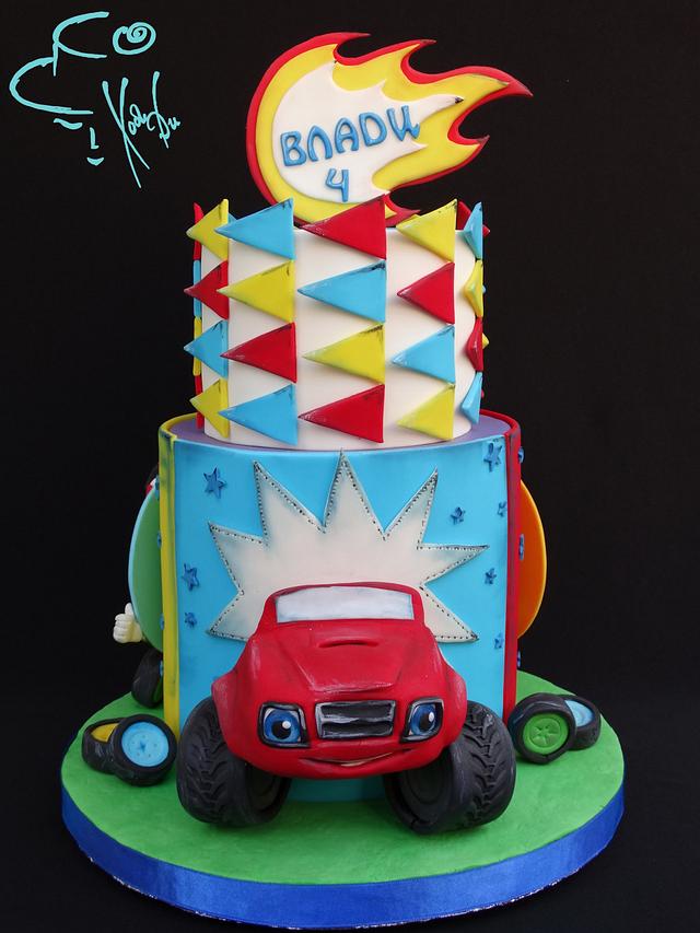 Blaze and the Monster Machines - Decorated Cake by Diana - CakesDecor