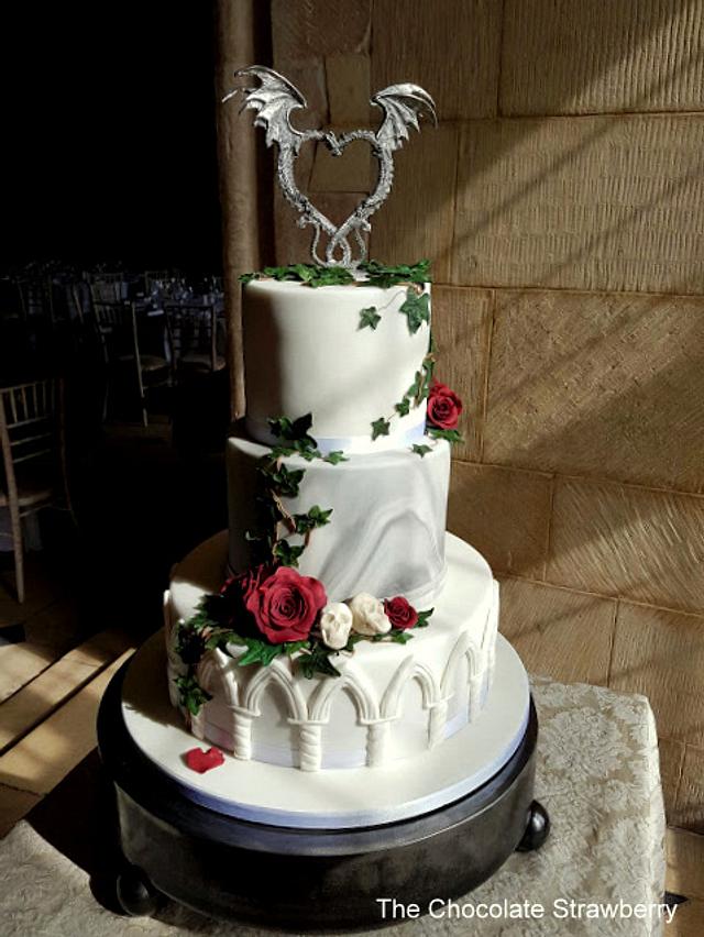 Gothic Wedding Cake Cake by Sarah Jones CakesDecor