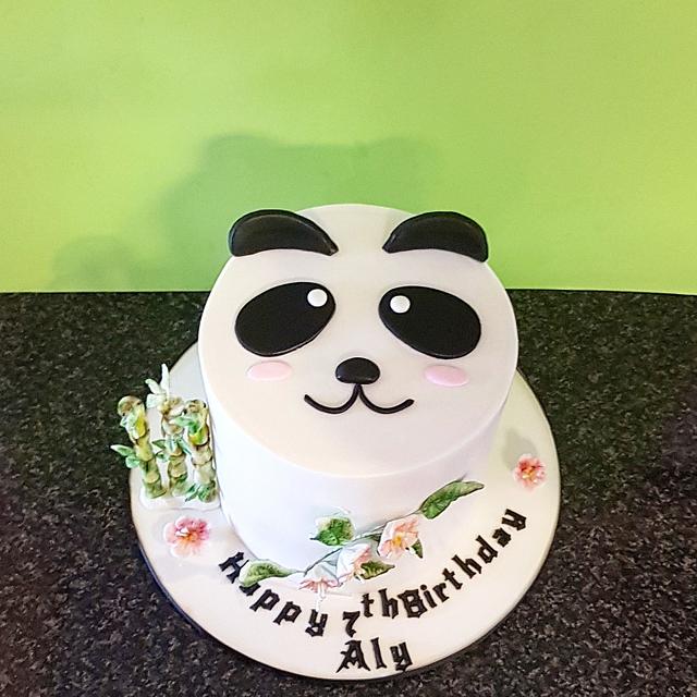 Panda cake - Decorated Cake by The Custom Piece of Cake - CakesDecor