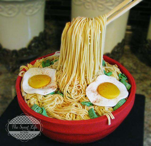 Ramen Noodles Cake Cake by Julie Tenlen CakesDecor