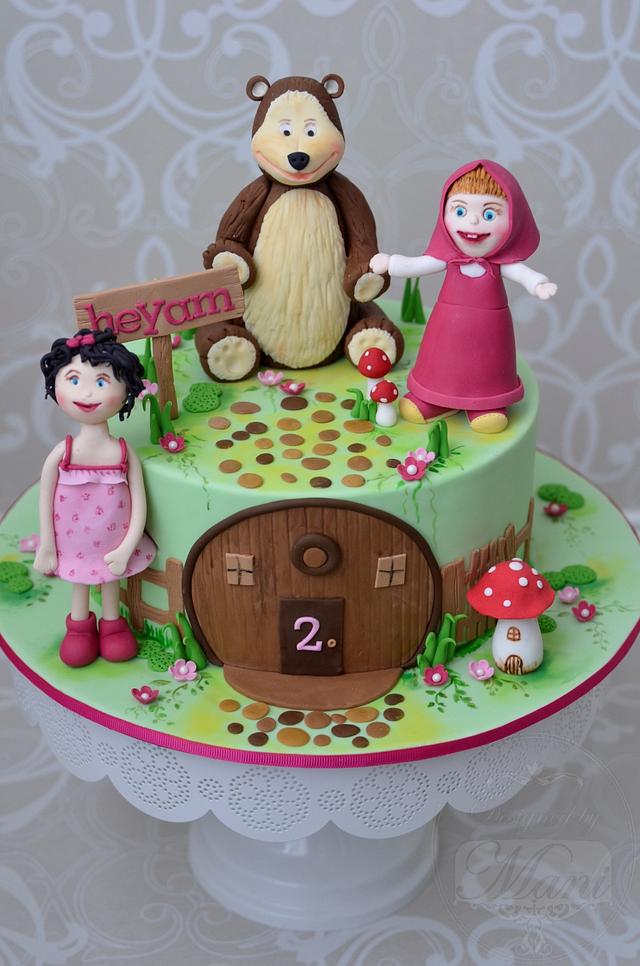 Masha & the Bear - Decorated Cake by designed by mani - CakesDecor