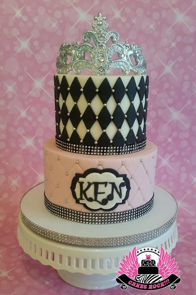Princess Sweet Sixteen Bling Cake Cake by Cakes ROCK