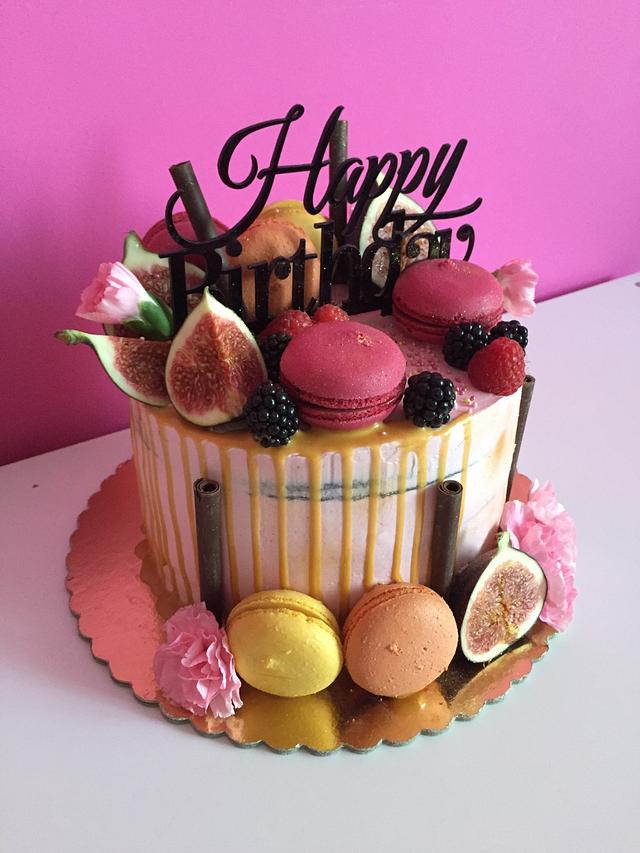 Premium Vector | Happy birthday card with sweet cake
