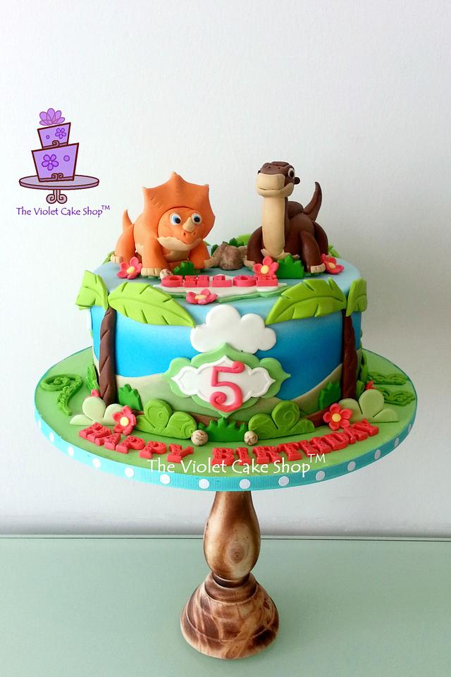 Land Before Time Dino Cake - Cake By Violet - The Violet - Cakesdecor