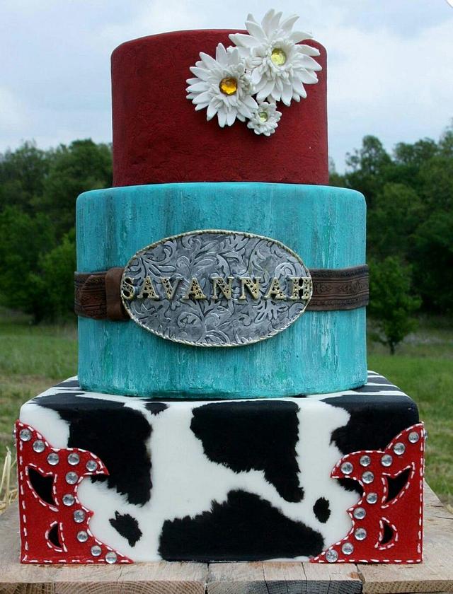 Cowgirl birthday cake - Cake by Pamela Jane - CakesDecor