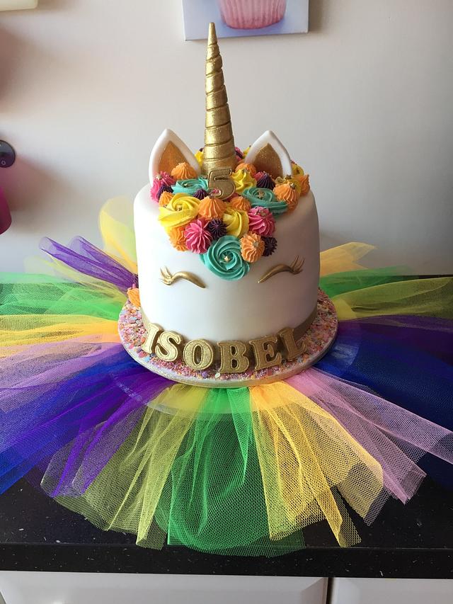 Unicorn birthday cake - Decorated Cake by Donnajanecakes - CakesDecor