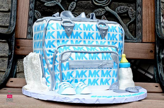 Michael Kors Diaper Bag Cake - Decorated Cake by Esther - CakesDecor