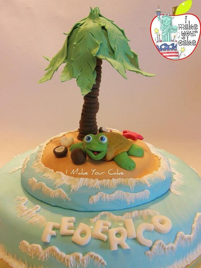 Turtle Beach Cake by Sonia Parente CakesDecor