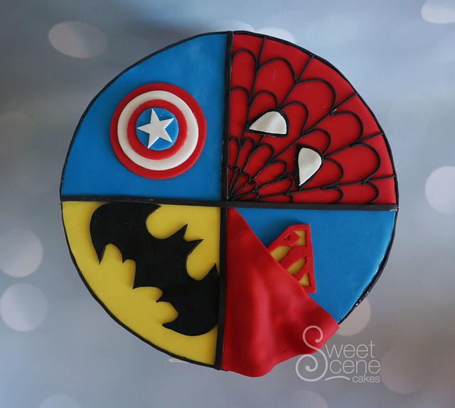 Superhero cake - Cake by Sweet Scene Cakes - CakesDecor