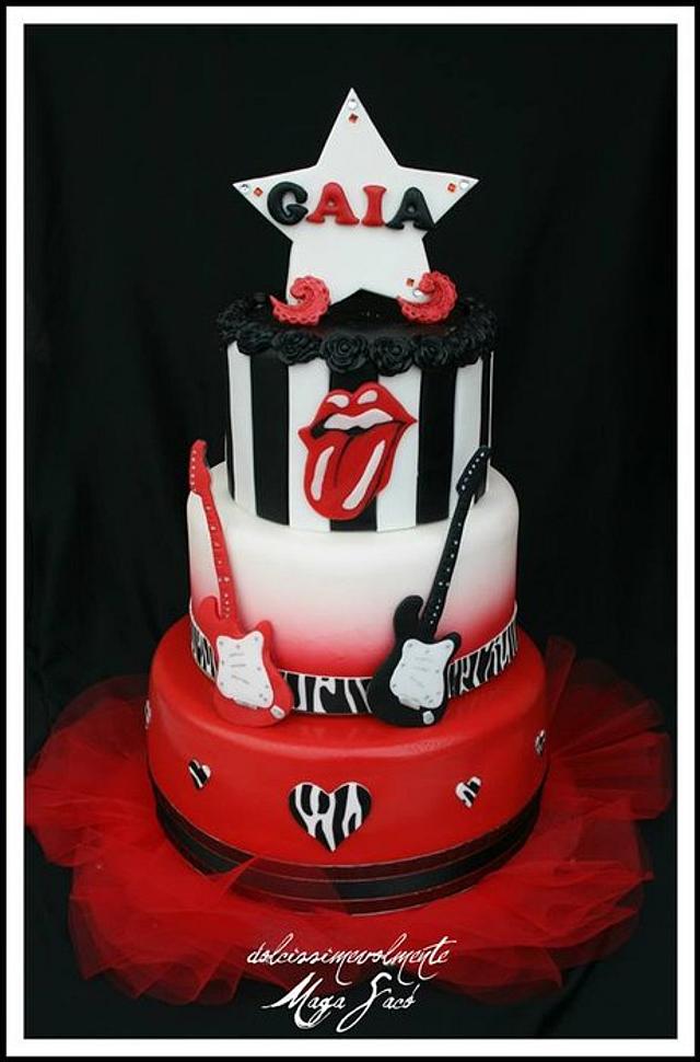 Rock Cake Decorated Cake by magasaco CakesDecor