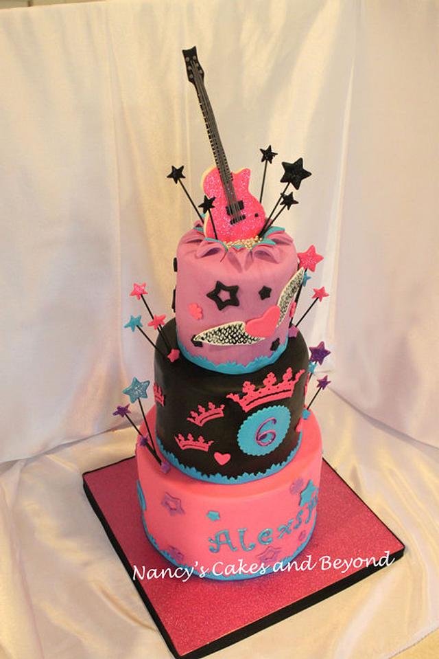 Girly Rock Star Cake