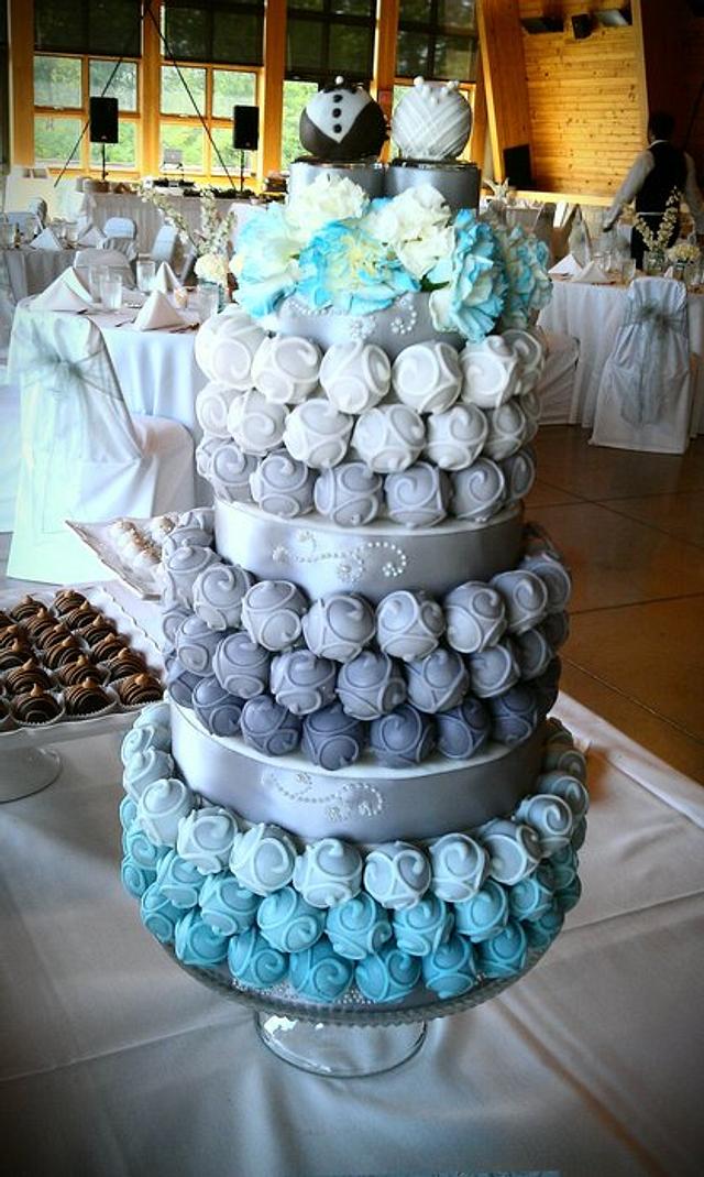 Cake Bite Wedding Cake