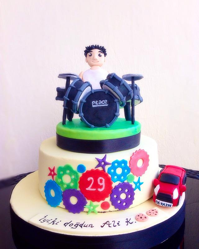 Drummer Cake Decorated Cake by yumyumatolye CakesDecor