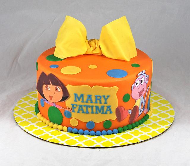 dora and boots - Decorated Cake by soods - CakesDecor