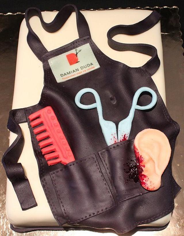 Hairdresser Apron Cake Cake By Wigur Cakesdecor