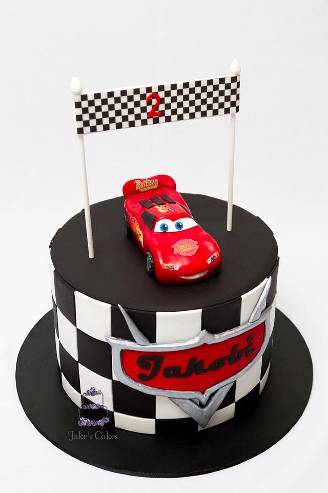 Cars Cake - Decorated Cake by Jake's Cakes - CakesDecor