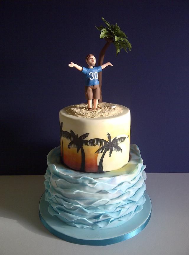 Tropical Beach Cake