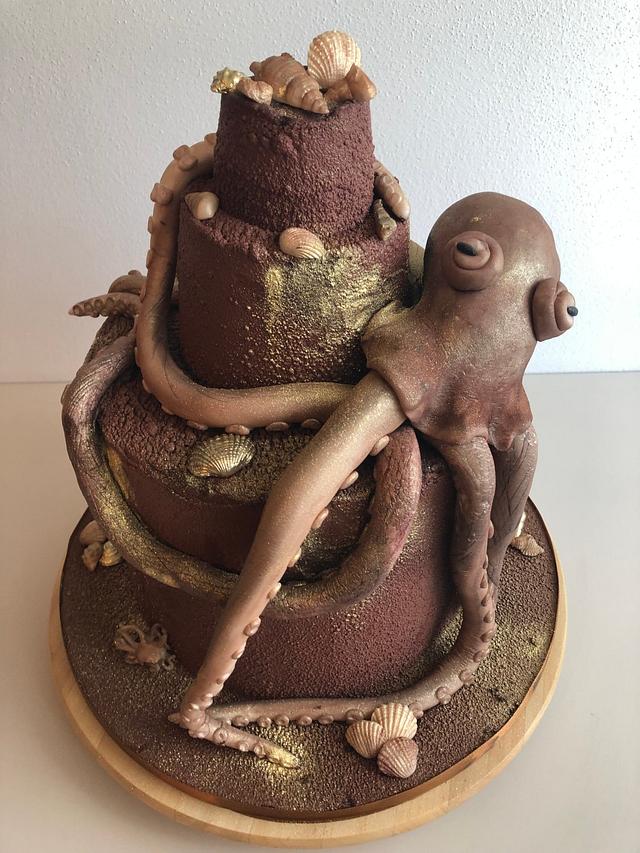 Kraken cake Cake by Renatiny dorty CakesDecor
