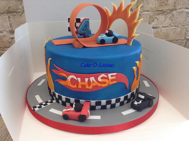 Hot Wheels 4th birthday - Cake by Sweet Lakes Cakes - CakesDecor