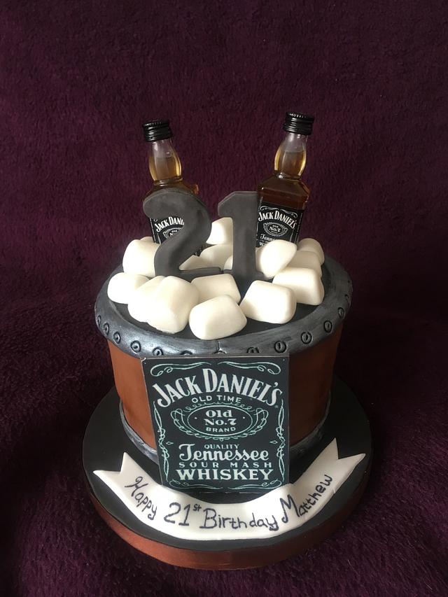 Jack Daniels cake  Jack daniels cake Bottle cake Alcohol birthday cake