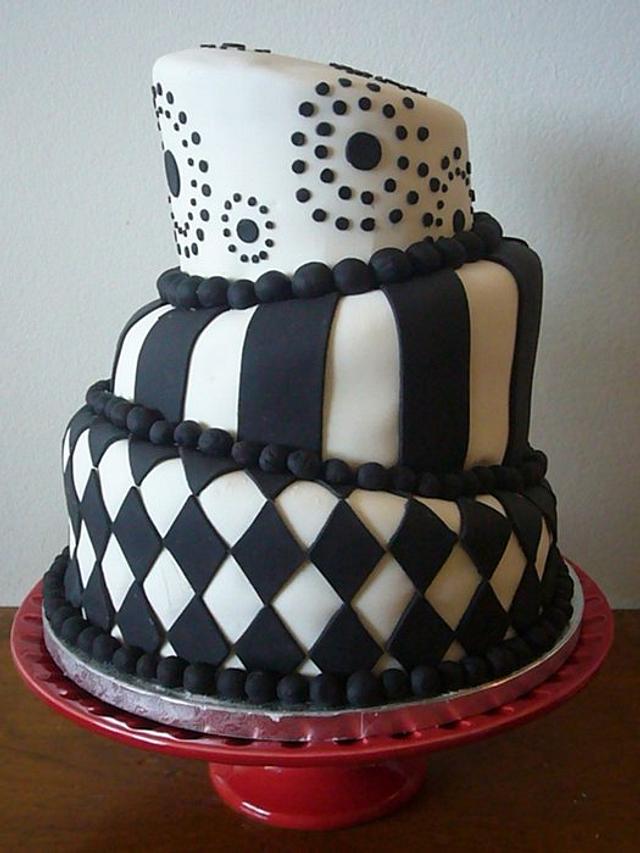 Topsy Turvy Anniversary cake