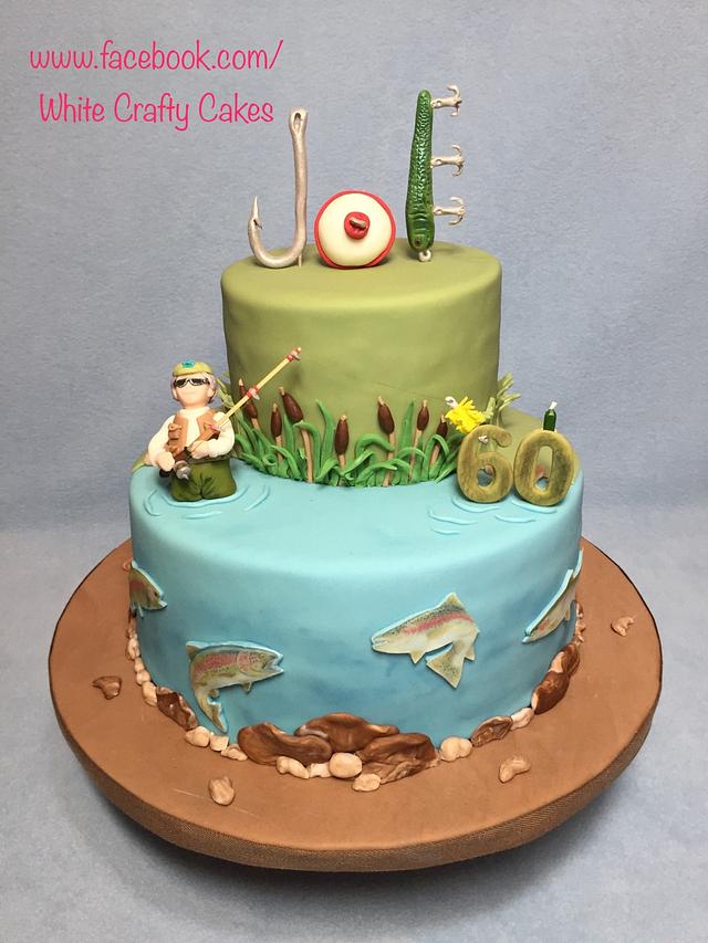 Fishing Cake - Decorated Cake by Toni (White Crafty - CakesDecor