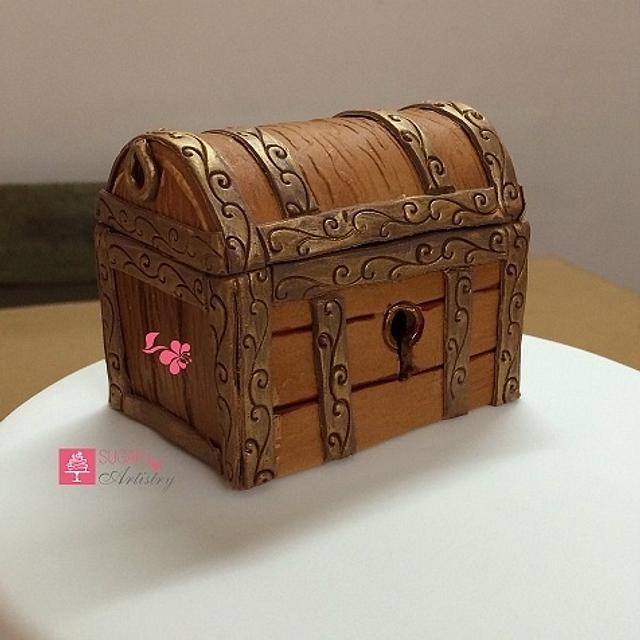 Treasure case cake topper Decorated Cake by D Sugar CakesDecor