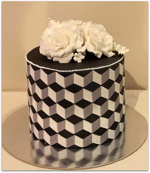 Optical illusion cake Cake by House of Cakes Dubai
