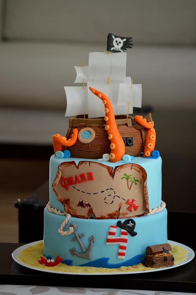 ''Pirate cake'' - Cake by Pavlina Govedarova - CakesDecor