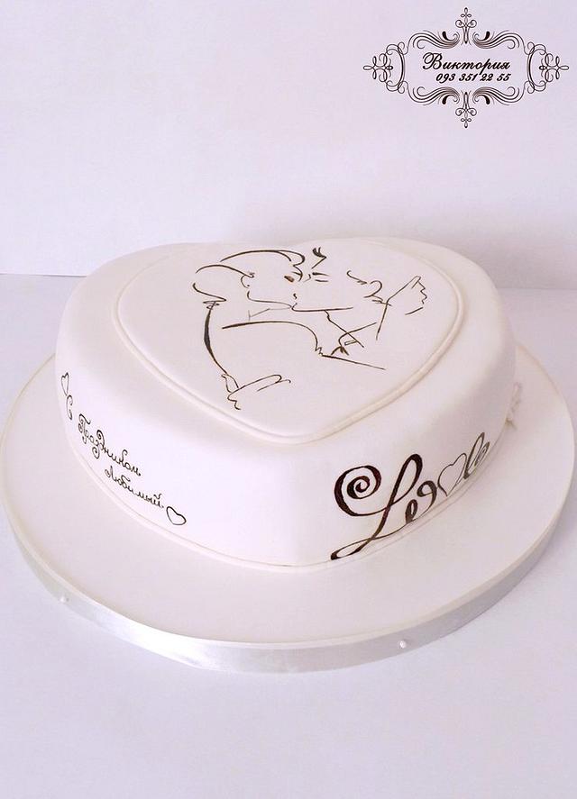 Cake for men wedding anniversary - Decorated Cake by - CakesDecor