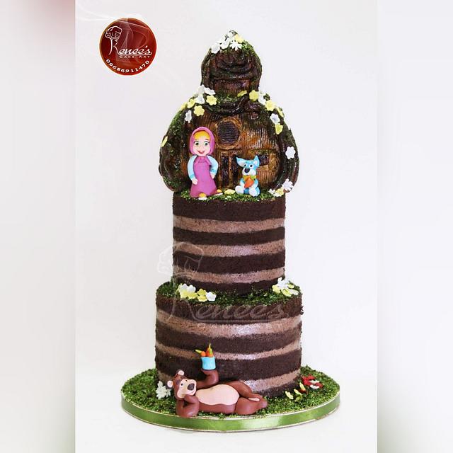 Birthday Cake by Purbaja B Chakraborty: Masha & The Bear - CakesDecor