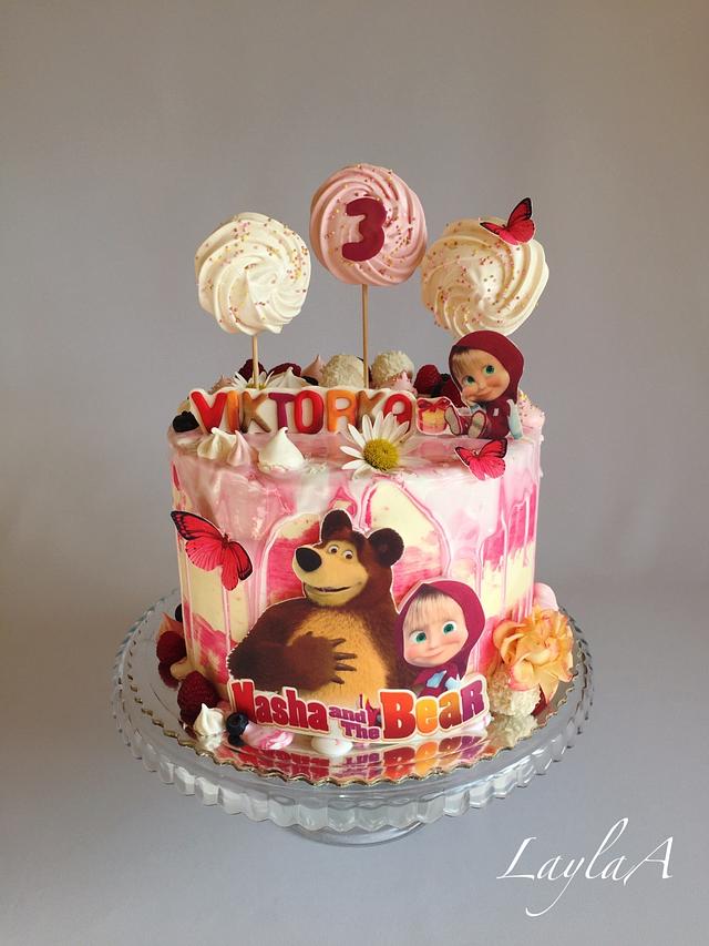 Masha And The Bear Decorated Cake By Layla A Cakesdecor 