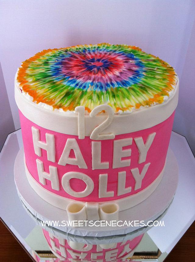 Tie Dye Birthday Cake - Cake by Sweet Scene Cakes - CakesDecor